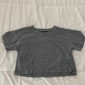Forever 21 Gray Crop TShirt